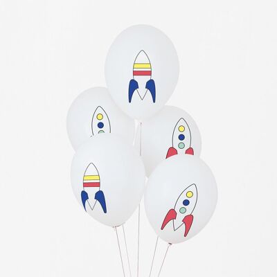 5 Ballons de baudruche : cosmo