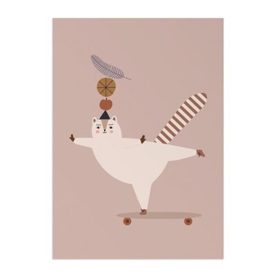 Oso Ardilla Animal Kids Poster, Eco Paper & Packaging