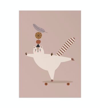 Ours écureuil animal affiche pour enfants, papier écologique et emballage 4