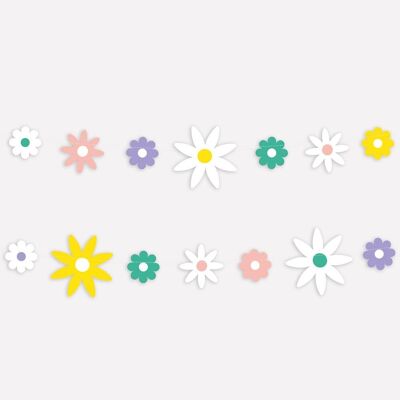 Birthday garland: daisies