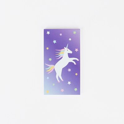 Mini taccuino: unicorno