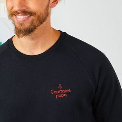 Captain Dad men's sweatshirt (embroidered)
