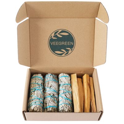 Coffret 3 Sauges Blanches & 4 Palo Santo