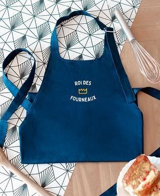 Grembiule tascabile Re dei fornelli (ricamato)