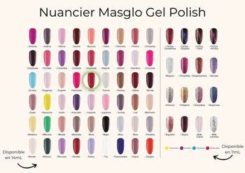 Vernis Fiesta semi permanent MASGLO GEL POLISH 14 ml 2