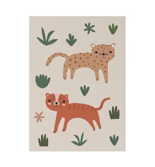 Wild Cats Animal Kids Poster, Eco Paper & Packaging