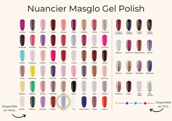 Vernis Soltera semi permanent MASGLO GEL POLISH 14 ml 2