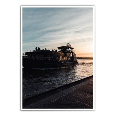 Póster de Hamburgo - crucero por el puerto