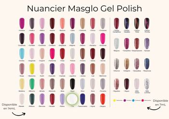 Vernis Tiza semi permanent MASGLO GEL POLISH 14 ml 2