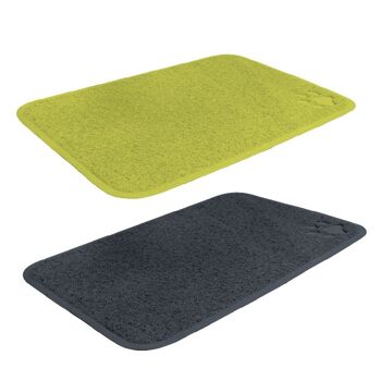 Tapis de litière externe pour chat en couleurs assorties 1