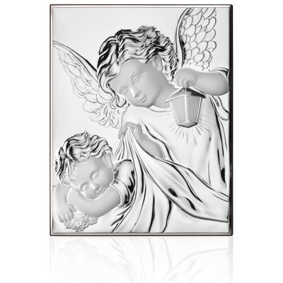Wall and stand icon picture 33x44 cm silver "Guardian Angel" line
