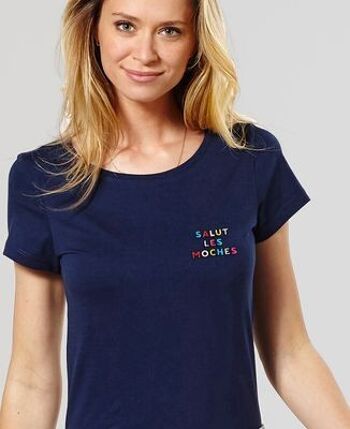 T-Shirt femme Salut les moches (brodé) 1