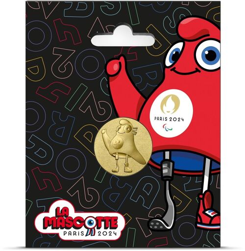 Pochette Médaille Mascotte Paralympique JO 2024