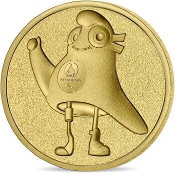 Pochette Médaille Mascotte Paralympique JO 2024 2