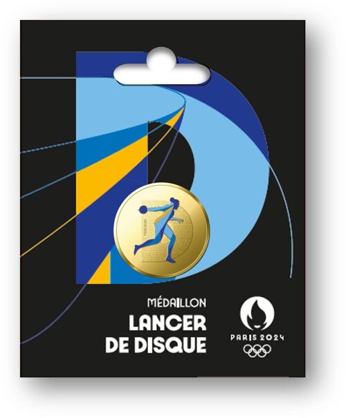 Médaille JO 2024 Olympique Lancer De Disque