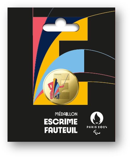 Médaille JO 2024 Paralympique Escrime Fauteuil