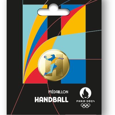 Olympische Handballmedaille 2024 – Produkt für den französischen Markt reserviert / Nur für französische Geschäfte
