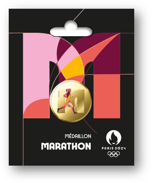 Médaille JO 2024 Olympique Marathon