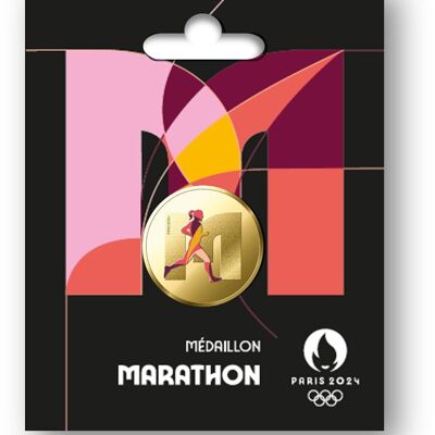 Olympia-Marathon-Medaille 2024 – Produkt für den französischen Markt reserviert / Nur für französische Geschäfte