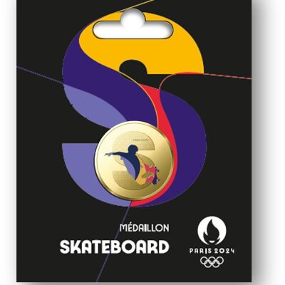 Médaille JO 2024 Olympique Skateboard