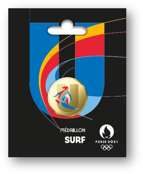 Médaille JO 2024 Olympique Surf