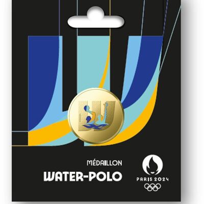 Olympische Wasserball-Medaille 2024 – Produkt für den französischen Markt reserviert / Nur für französische Geschäfte