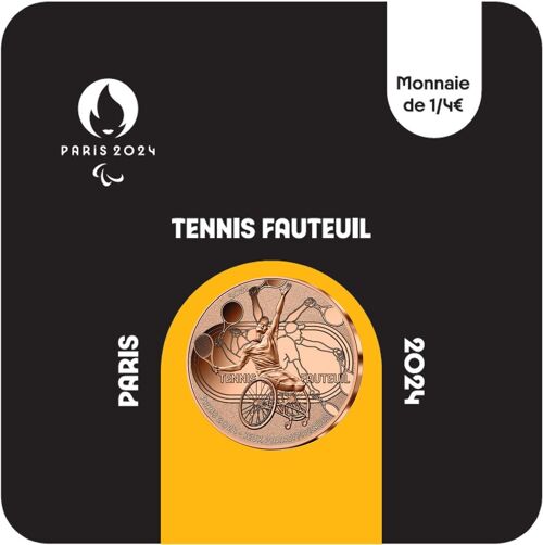 1/4 d'Euro JO 2024 Tennis Fauteuil