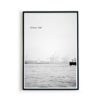 Brouillard au port - Affiche de Hambourg 2