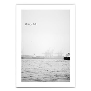 Brouillard au port - Affiche de Hambourg 5