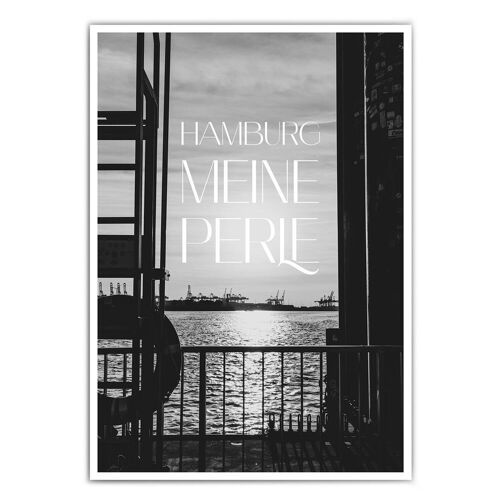 Hamburger Hafen Meine Perle Poster