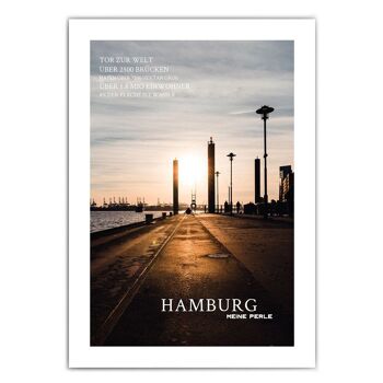 Affiche d'information de Hambourg au port 2
