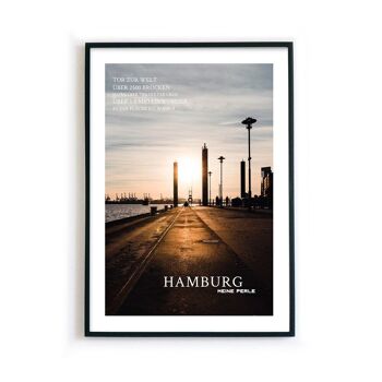 Affiche d'information de Hambourg au port 4