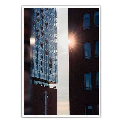 Raggio di sole di speranza Immagine della Elbphilharmonie