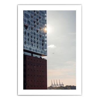 Vue depuis la Philharmonie de l'Elbe - Hambourg Poster 8