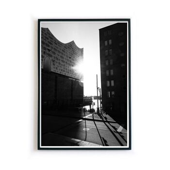 Street Sun Elbphilharmonie - Hambourg Poster 2