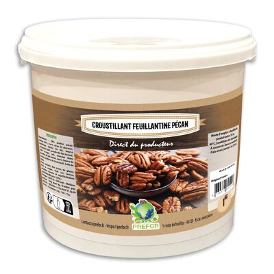 Feuillantina crujiente de nueces pecanas cubo 1kg