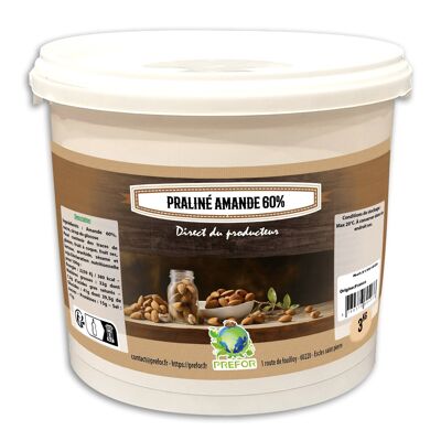 Almond Praline 60% bucket 3kg