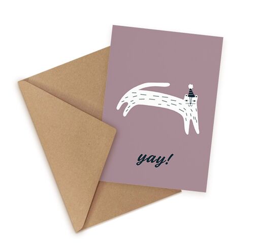 Yay! Greeting Card, Eco-Conscious Card