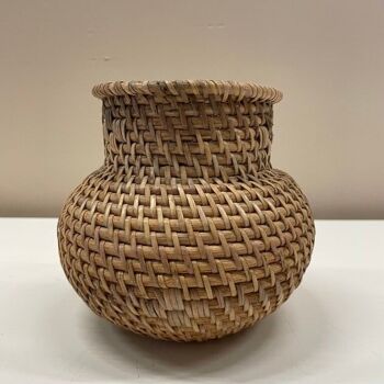 Vase Rotin Sphère Mini 3