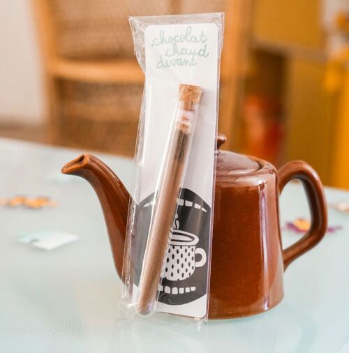 Un tube à chocolat chaud