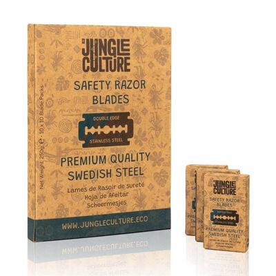 Pack of 100 Double Edge Safety Razor Blades | Jungle Culture