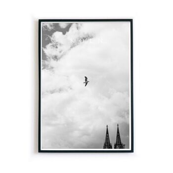 Mouette de la cathédrale de Cologne Poster 2