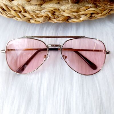 Gafas de sol infantiles Piloto rosa