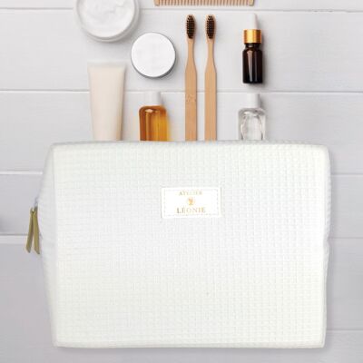 Trousse de toilette Femme (21x15x10) - Nid d'abeille