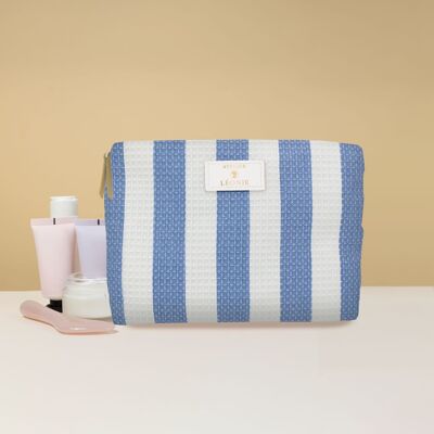 Women's toiletry bag (21x15x10) - Striped Honeycomb