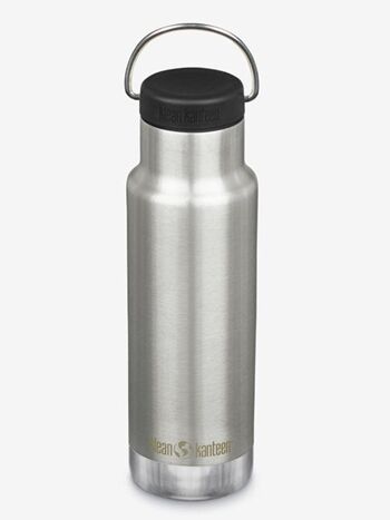 Klean Kanteen Bouteille classique isolée sous vide de 12 oz (355 ml) avec bouchon à boucle 8