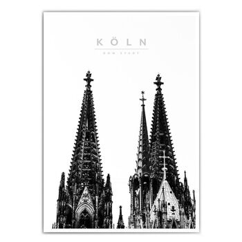 Photo des tours de la cathédrale de Cologne 1