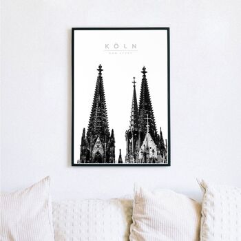 Photo des tours de la cathédrale de Cologne 3