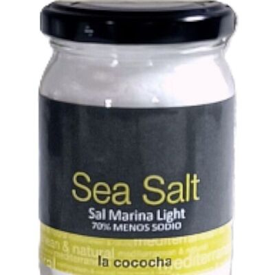 SAL MARINA LIGHT 70% MENOS SODIO 200g LA COCOCHA tarro vidrio