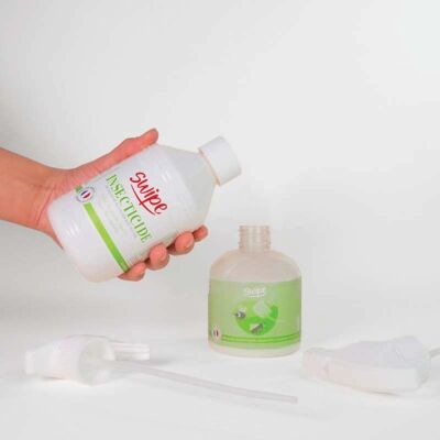 Botella pulverizadora reutilizable y tapa Insecticida
